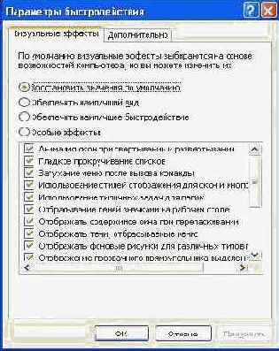 Ускорение графики.